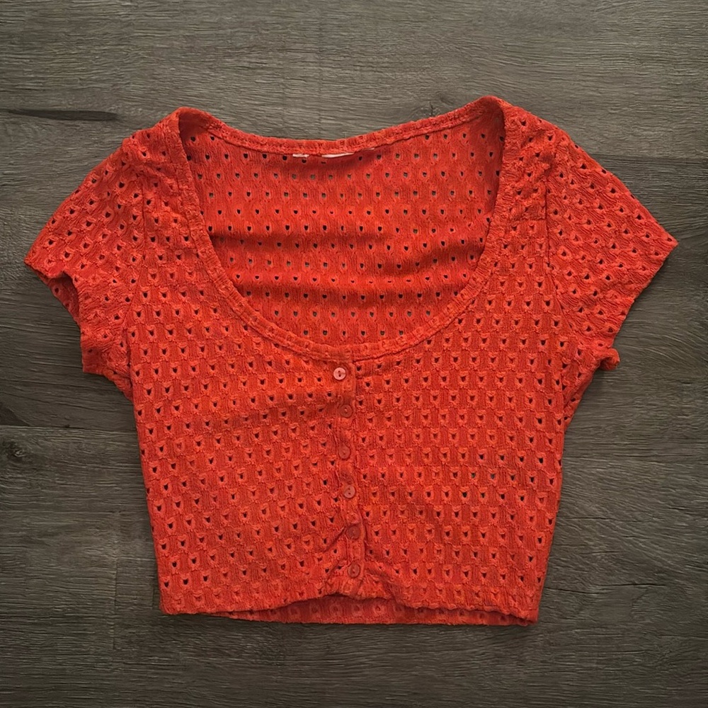 H&M Red Crop Top